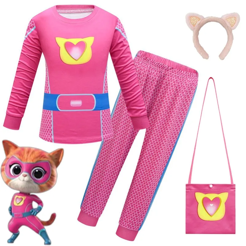 Kids Face Mask - Çocuk SuperKitties Cadılar Bayramı Karikatür Erkek