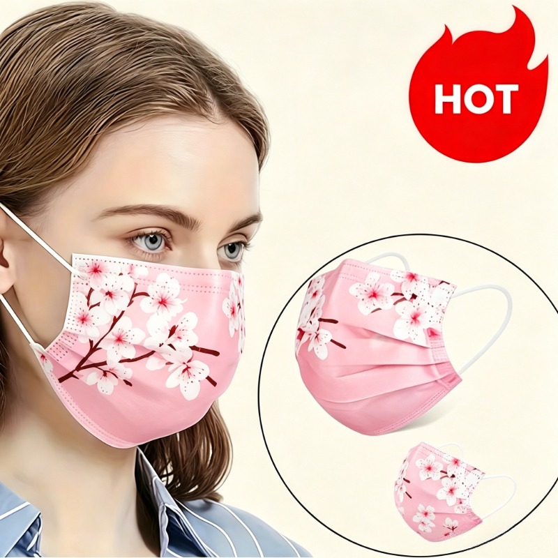 Kadınlar için 10 adet Çiçekli  - Cloth Face Mask Washable incelemesi ve fiyatı